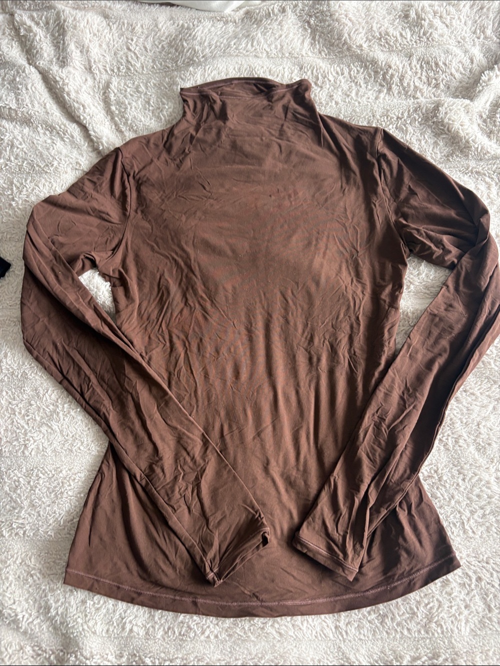Skims, long sleeve top size, small mock neck
